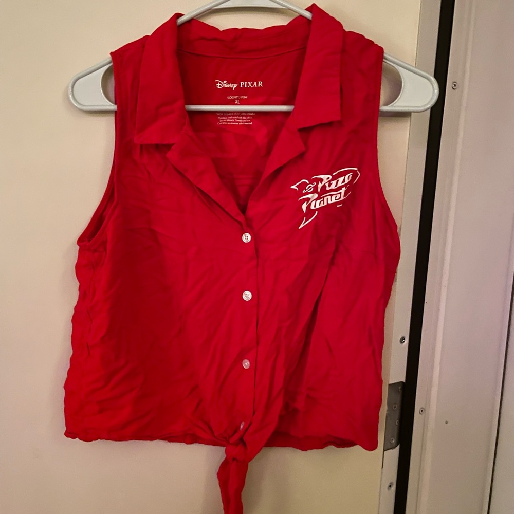 Pizza Planet Tie Top